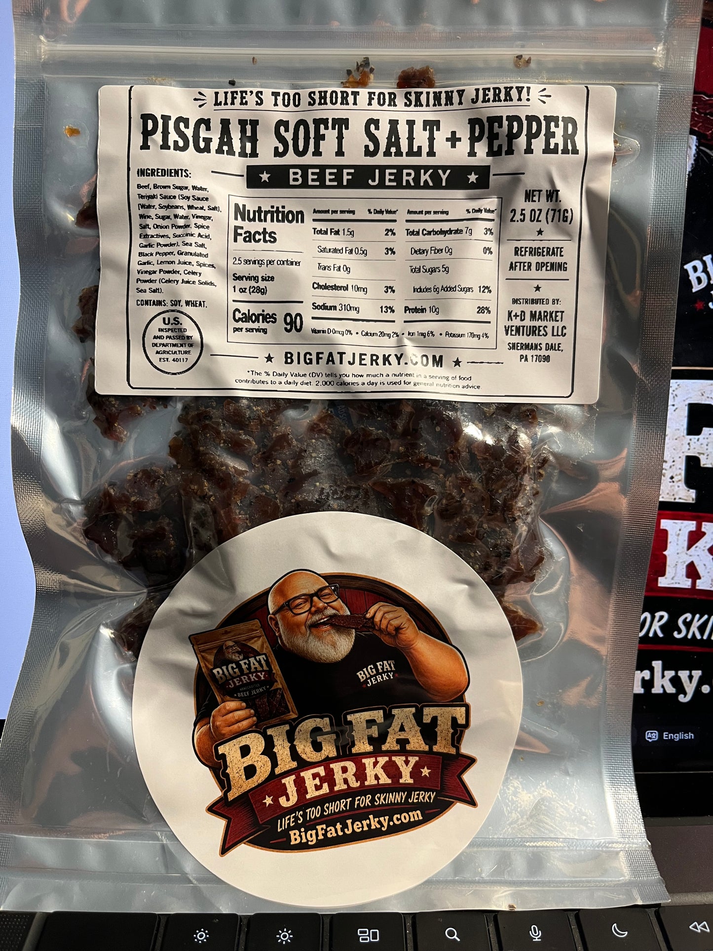Pisgah Soft Salt+Pepper Beef Jerky